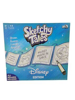 Disney Sketchy Tales Draw Family Game Age 8+ Guess Describe 4+ Player Sealed NEW